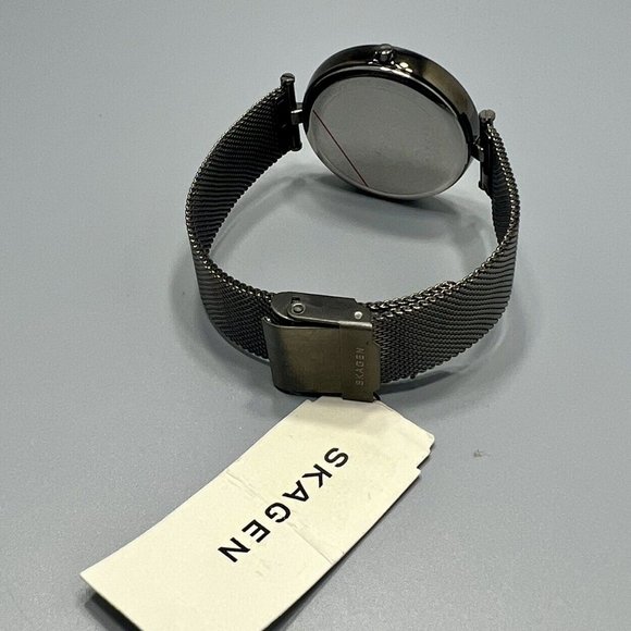 Skagen Women\'s Tanja Three-Hand Gunmetal Steel Mesh Watch (Model: SKW2829) main image 7